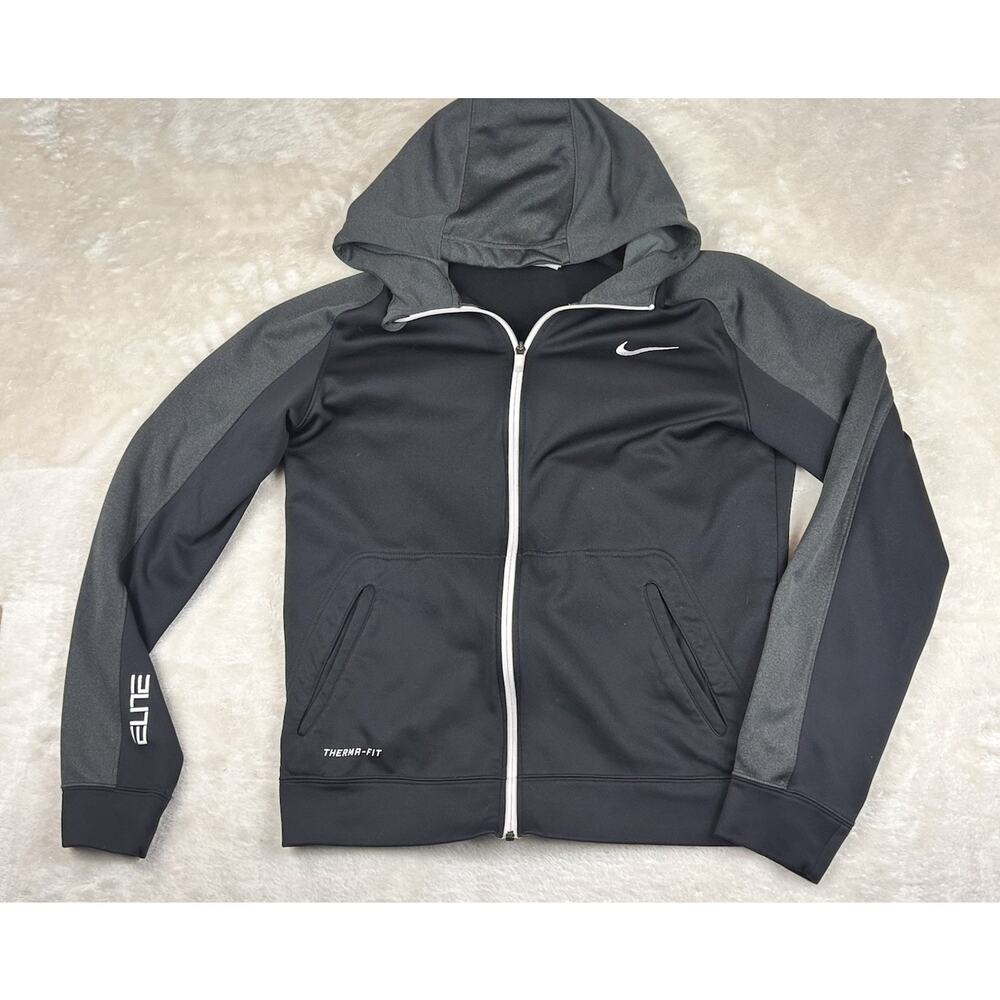 Nike Elite Therma-Fit Hoodie Mens Sz Medium Full Zip Jacket 645087